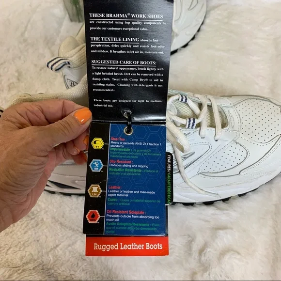 Brahma Steel Toe Work Boots Men’s Leather Sz 12 - Picture 16 of 16